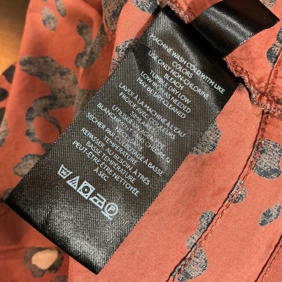 Maeve Anthropologie Medium The Somerset Maxi Dress Cotton Tiered Washed Brown - Picture 9 of 9